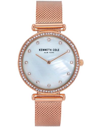 Kenneth Cole Ladies Rose Gold Watch KC50927004 - Blau