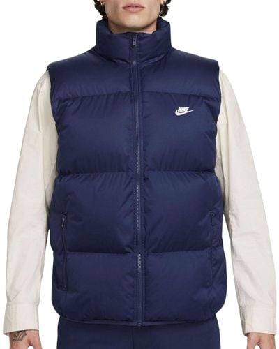 Nike M NK TF Club Puffer Vest Jacket - Blau