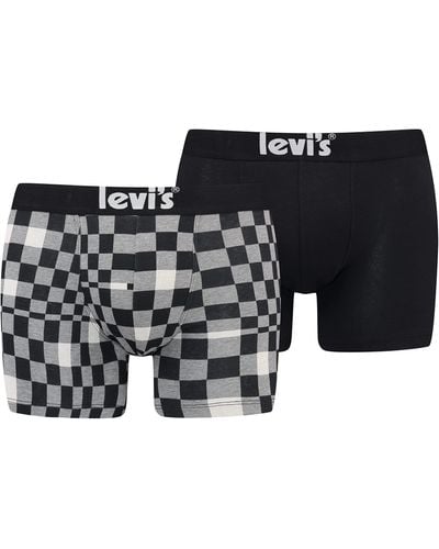 Levi's Warped Racerblock Boxer Shorts - Black