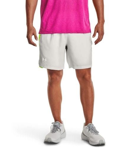 Under Armour Launch Run 7-inch Printed Shorts - Pink