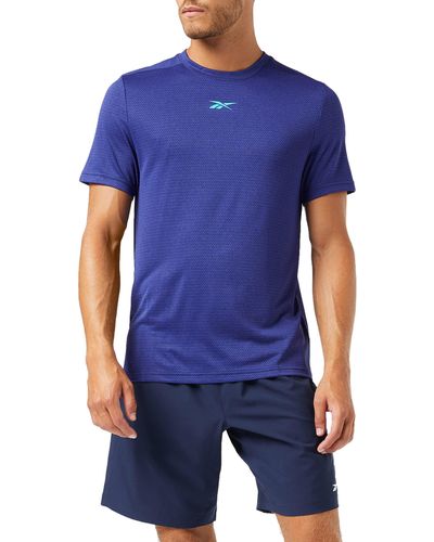 Reebok Workout Ready Melange T-Shirt - Blu