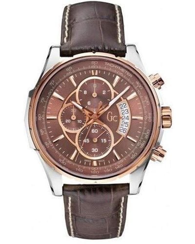 Guess Chronograaf Kwarts Horloge Met Lederen Armband X81002g4s - Bruin