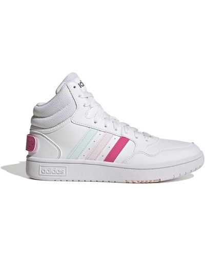 adidas Hoops 3.0 Mid Trainer - White