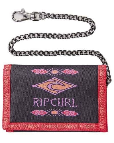 Rip Curl Diamond Chain Polyester Wallet In Red/black