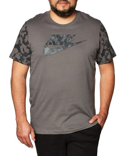 Nike T-Shirt NSW Tee Futura Club Fill - Grau