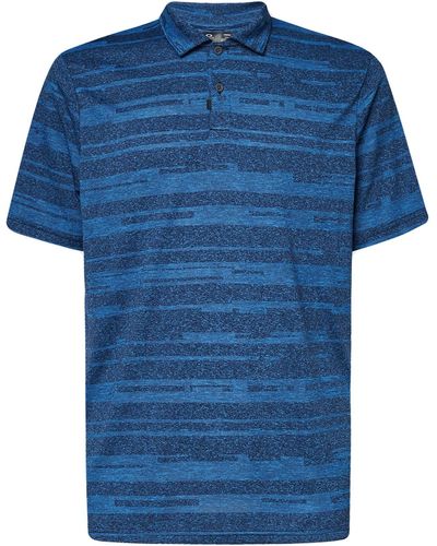 Oakley Aero Pro Stripe Polo Shirt - Blue