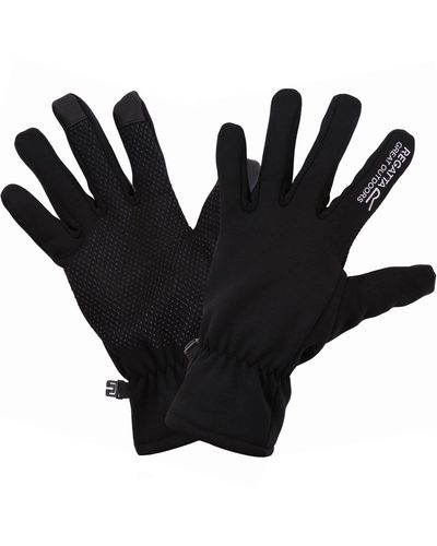 Regatta Unisex Touchtip Tech Extol Ii Touchscreen Breathable Gloves - M - Black