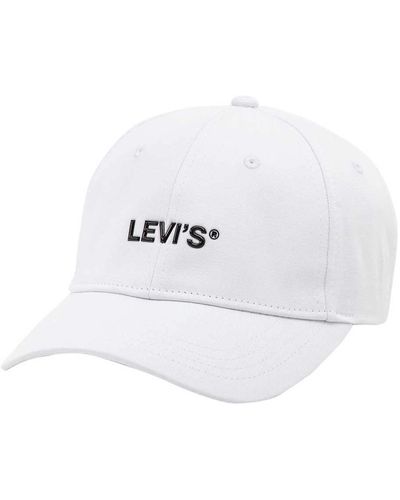 Levi's Gorro Deportivo para Mujer Headgear - Blanco