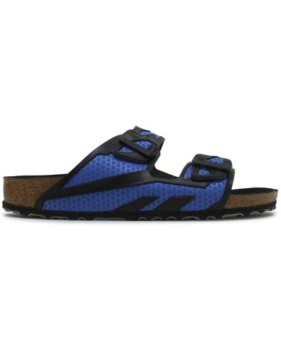 Birkenstock Arizona Rubberized Synthetic Rubberized Blue Sandals 8 Uk
