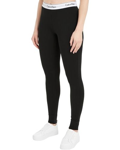 Calvin Klein Leggings deportivos de para Mujer con Stretch Leggings Slim-Fit - Negro