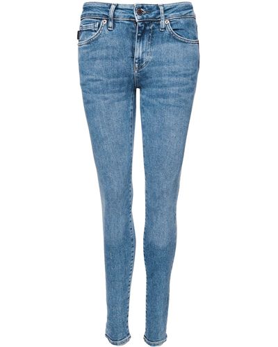 Superdry Mid Rise Slim Jeans - Blauw