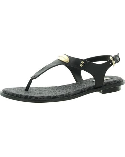 Michael michael kors mk plate deals flat thong sandals