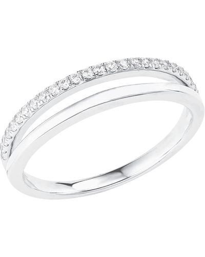 S.oliver Ring 925 Sterling Silber Ringe - Weiß