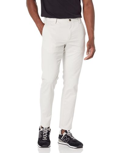 Amazon Essentials Slim-Fit Wrinkle-Resistant Flat-Front Chino Pant - Blanc