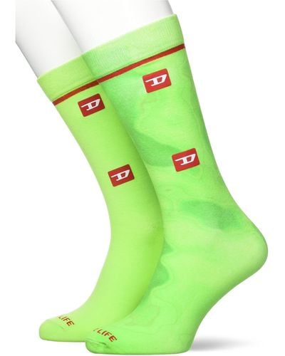 DIESEL Skm-ray-twopack Sock - Green