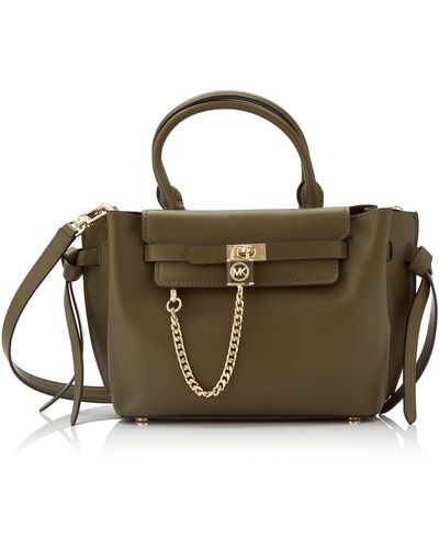 Michael Kors Sm Belted Satchel Bag - Green