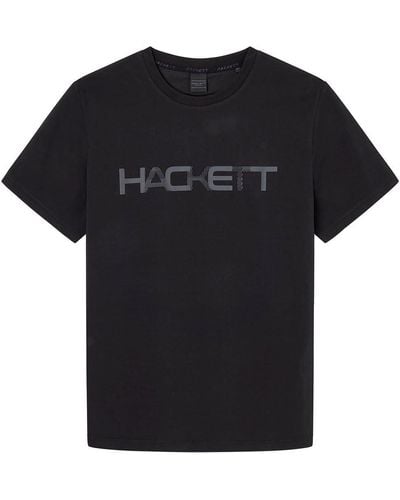 Hackett Hackett Hm500783 Short Sleeve T-shirt Xl - Black