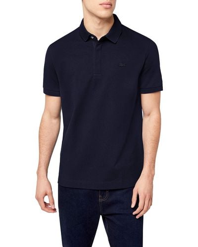 Lacoste Parijs Poloshirt Voor - Blauw