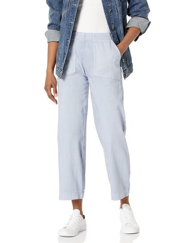 NIC+ZOE Nic+zoe Womens All Day Wide-leg Crop Pant Jeans - Blue