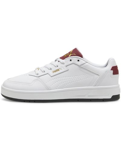 PUMA Court Classic Lux White-team Plank Rood-goud - Wit
