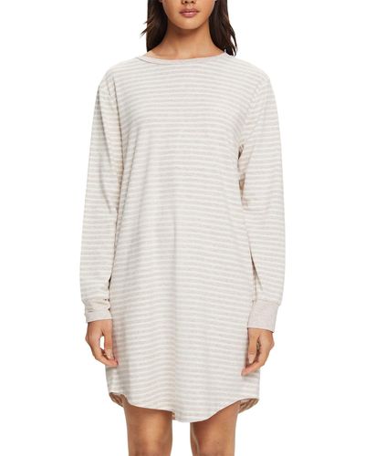 Esprit Modern Stripes Co Nwsus Ns S_ls Nightgown - White