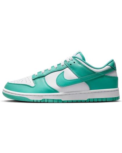 Nike Dunk Low Retro Trainers Trainers White/clear Jade Dv0833-101 Uk 12 - Green