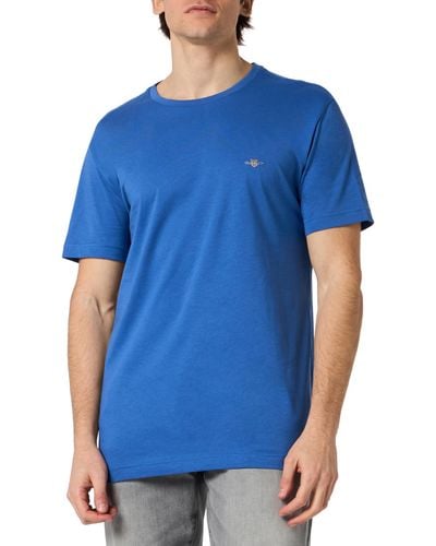 GANT Slim Shield Ss T-shirt - Blue