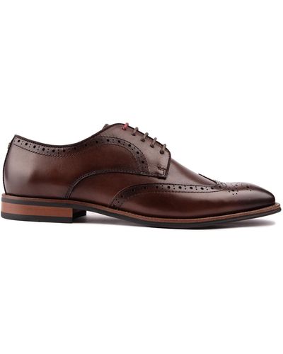 Ted Baker S Markuse Brogue Shoes Brown 9 Uk