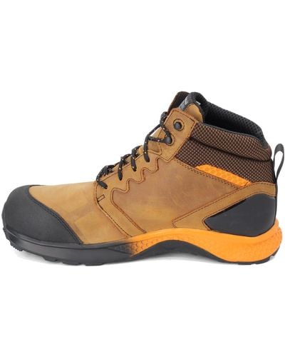 Timberland Pro Mid Reaxion Athletic Hiker Wateproof Composite Toe Work Boot - Brown