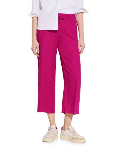 Street One 7/8 Culotte Leinenhose smell of rose,36W/26L - Pink