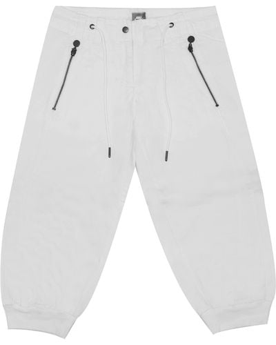 Nike S Cropped Trousers Capri Joggers White 213236 100