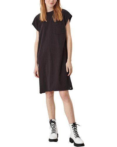 S.oliver Short Dress Kleid - Schwarz