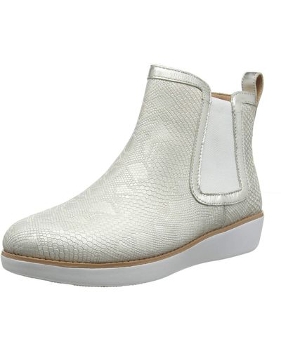 Fitflop Chai Python Print Ankle Boots - Metallic