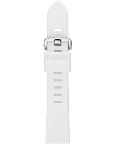 Fossil S201108 Band 20 Mm Silicone White