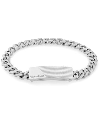 Calvin Klein Bracelet en chaîne pour Collection ARCHITECTURAL LINES en Acier inoxidable - 35000417 - Noir