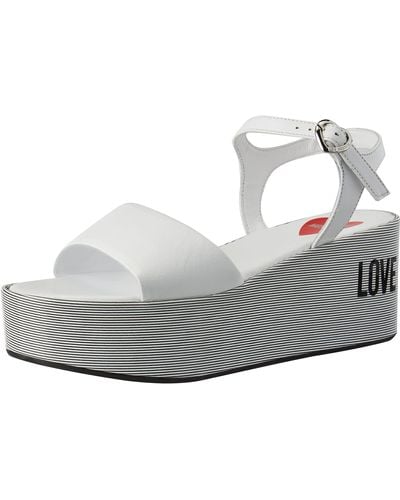 Love Moschino Sandalo Sandals - Grey