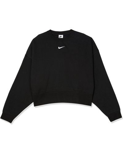 Nike Essential Sweatshirt Voor - Zwart