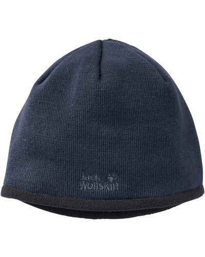 Jack Wolfskin Stormlock Logo Knit Winter-Hut - Blau
