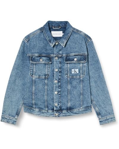 Calvin Klein Regular 90's Jacket Plus Jeansjacken - Blau