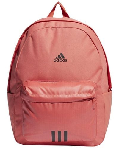 adidas 's Classic Badge Of Sport 3-stripes Backpack Bag - Red