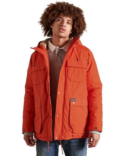 Superdry Mountain Padded Parka - Red