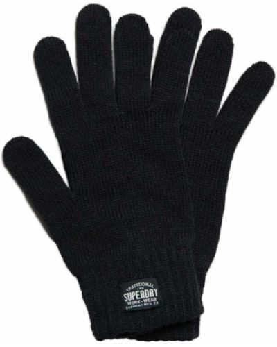 Superdry Classic Knitted Gloves - Black