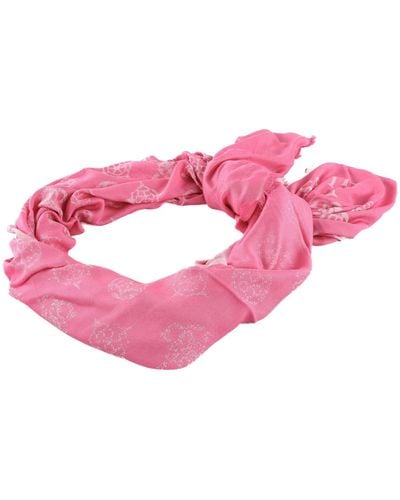 Guess Vikky Scarf 50X200 Bright Pink - Rosa