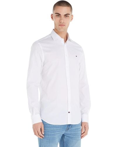 Tommy Hilfiger Chemise ches Longues - Blanc