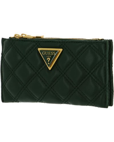 Guess Giully SLG Double Zip Coin Purse Forest - Verde