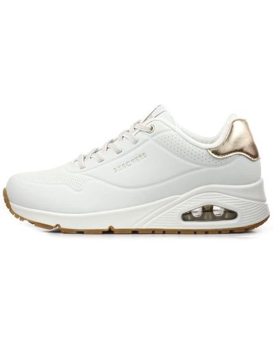 Skechers UNO-Shimmer Away Sneaker - Weiß
