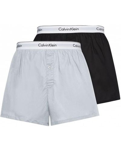 Calvin Klein Hombre Pack de 2 Bóxers Calzoncillos - Negro