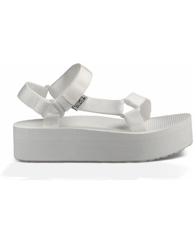 Teva W Flatform Universal Sandale - Weiß