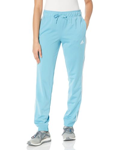 adidas Essentials Fleece Tapered Cuff Pants - Blue