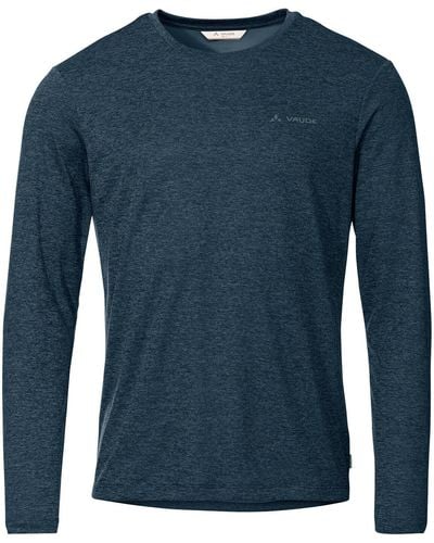 Vaude T-Shirt Essential LS T-Shirt Dark sea Uni XXL - Blau